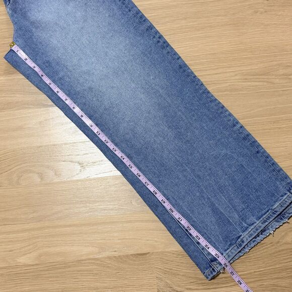 DL1961 Hepburn Wide Leg High Rise Vintage Jeans Droplet Blue Denim Size 30 - Picture 7 of 8